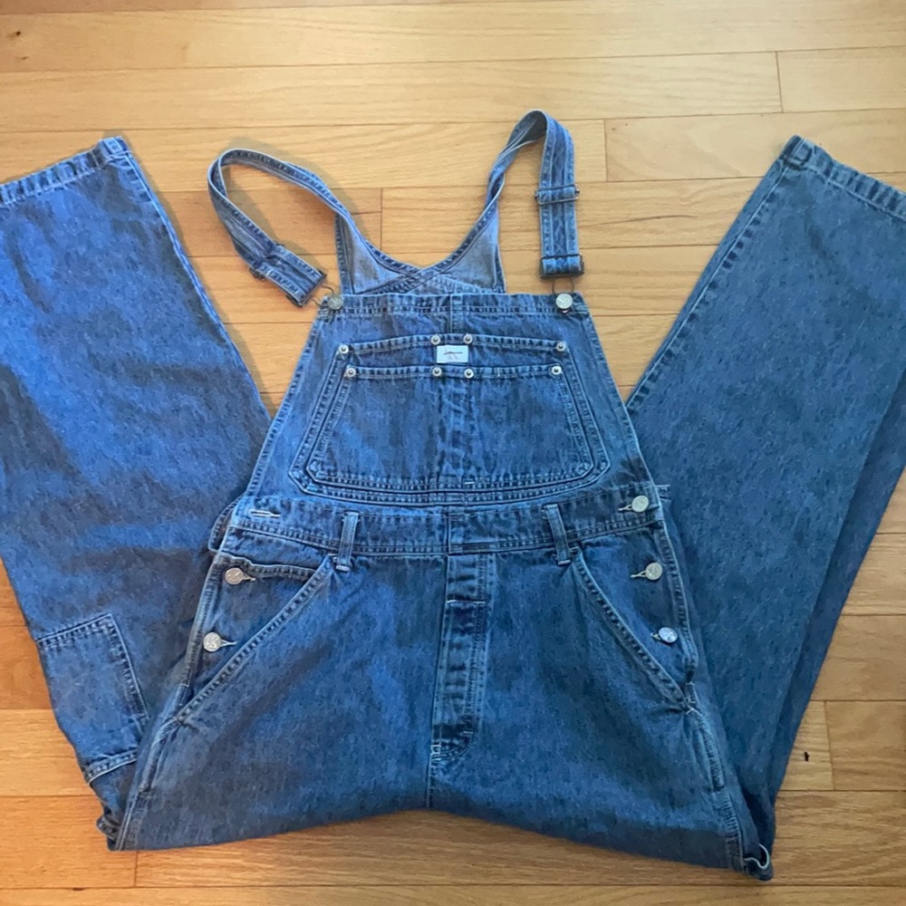 Calvin Klein Vintage Denim Overalls Size Medium